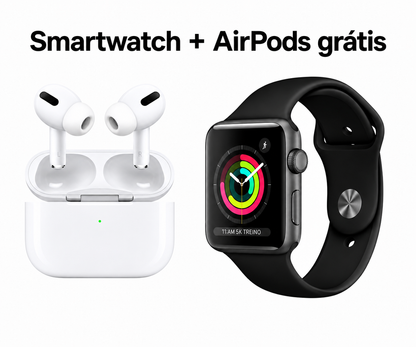 Smartwatch Multifuncional + AirPods Gratis