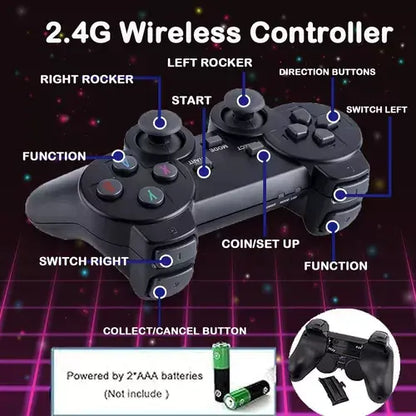 Mini Consola Retro HDMI + 2 Comandos Sem Fios